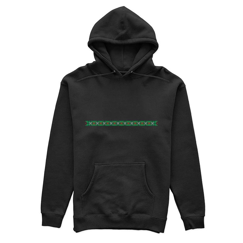 Motif géométrique coloré en rouge et vert Femme Sweat à capuche