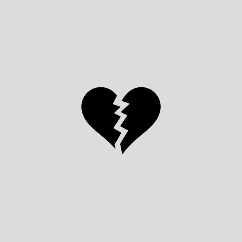 Broken Heart Symbol: Love and Heartbreak Icon Baseball Cap