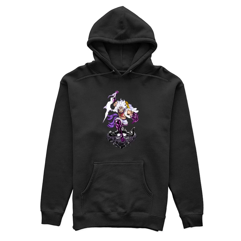 Krieger mit Blitzen und Rüstung Damen Pullover Hoodie