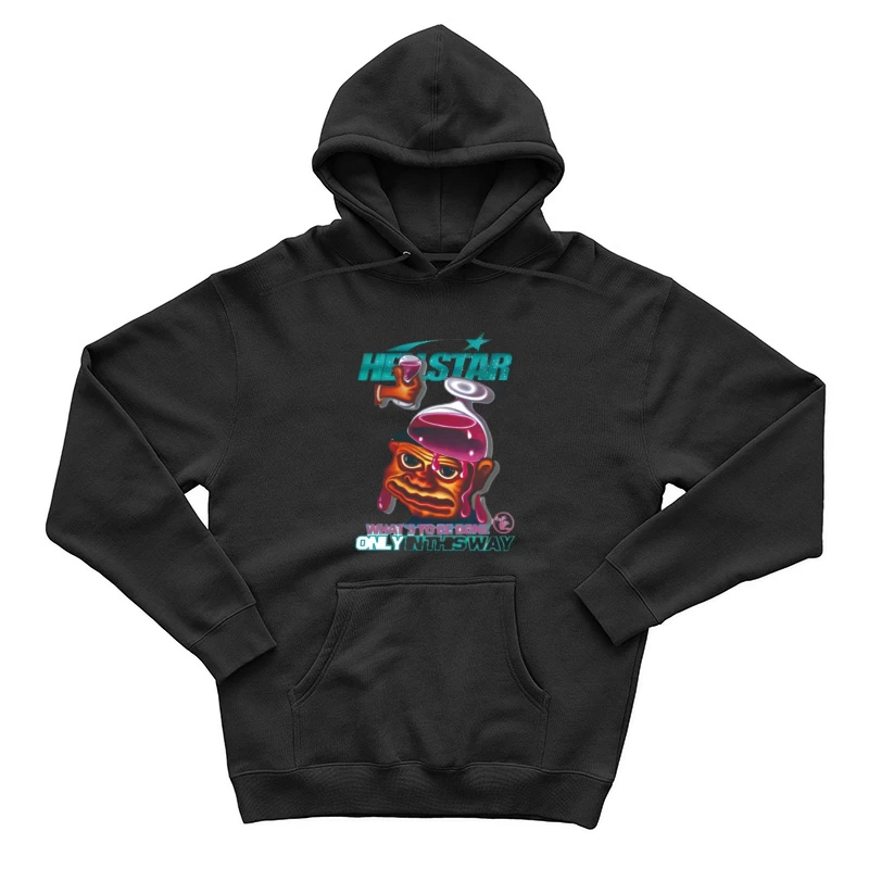 Fantastische Kreatur mit Wein Herren Pullover Hoodie