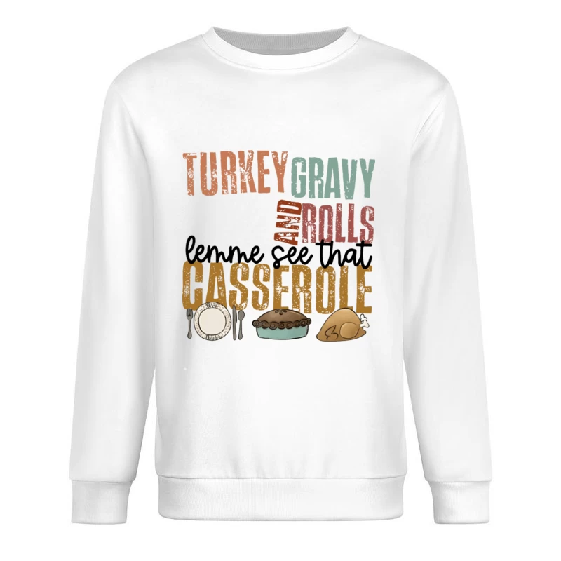 Thanksgiving Speisen Liste Herren Pullover Sweatshirt