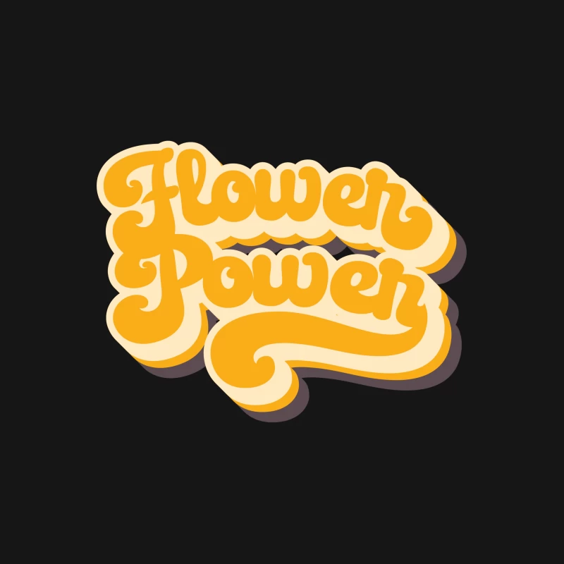 Flower Power Retro Design Damen T-Shirt