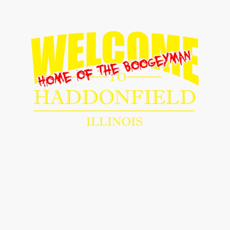 Welcome to Haddonfield Home of the Boogeyman Cotton Tote Bag