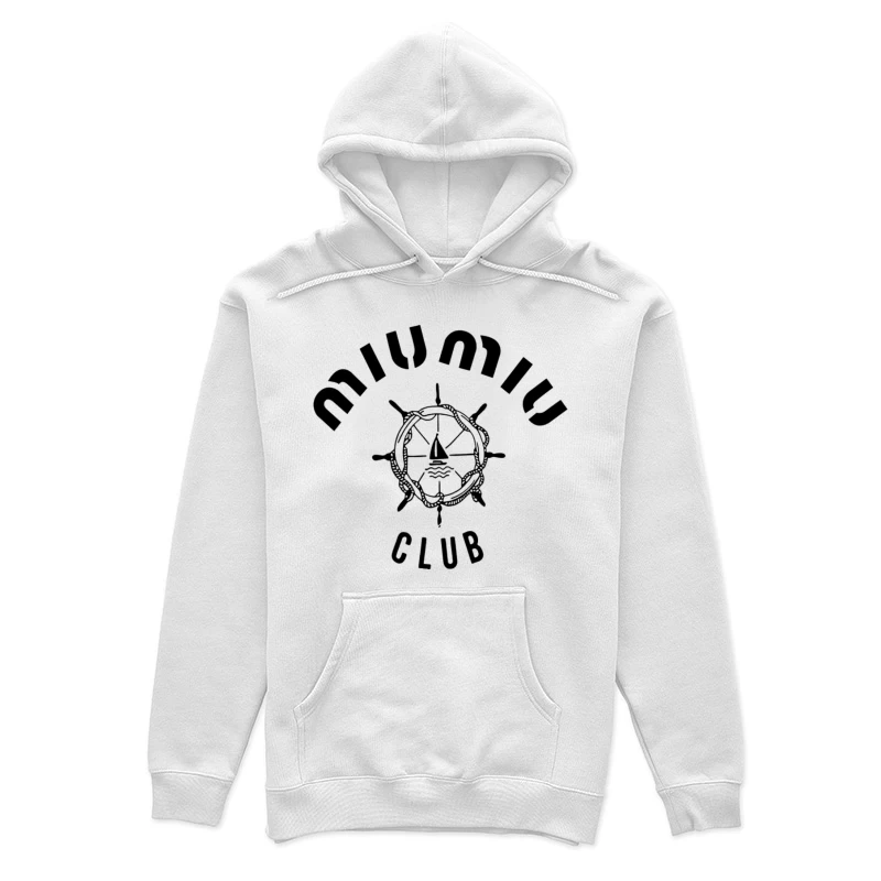 Seemannschaftsclub-Logo mit Steuerrad Damen Pullover Hoodie