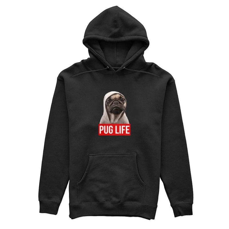 Pug avec sweat à capuche: Vie de Pug Femme Sweat à capuche