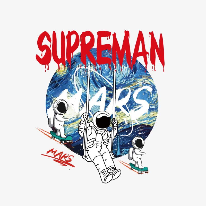Astronauten-Abenteuer auf dem Mars Herren Pullover Sweatshirt