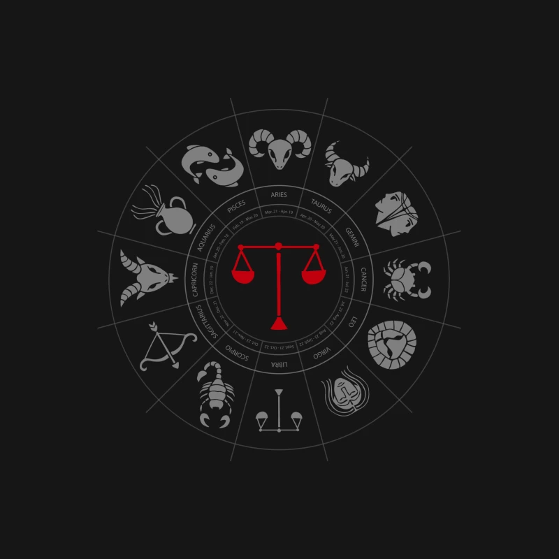 Libra Zodiac Female T-Shirt