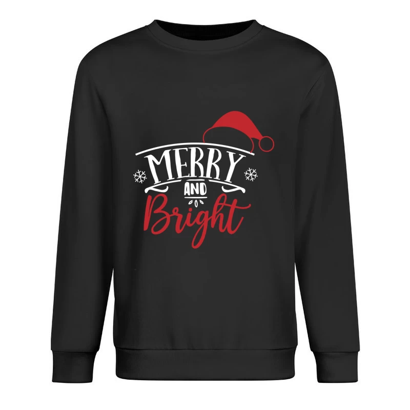 Joyeux et Brillant Noël Homme Sweat-shirt à enfiler