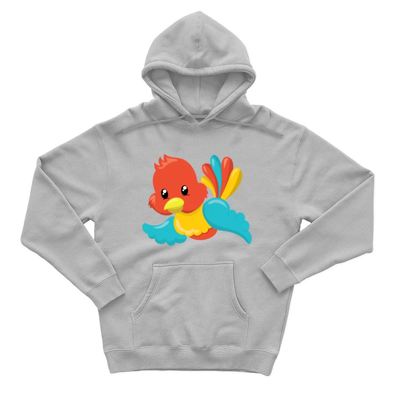 Oiseau dessin animé coloré Homme Sweat à capuche