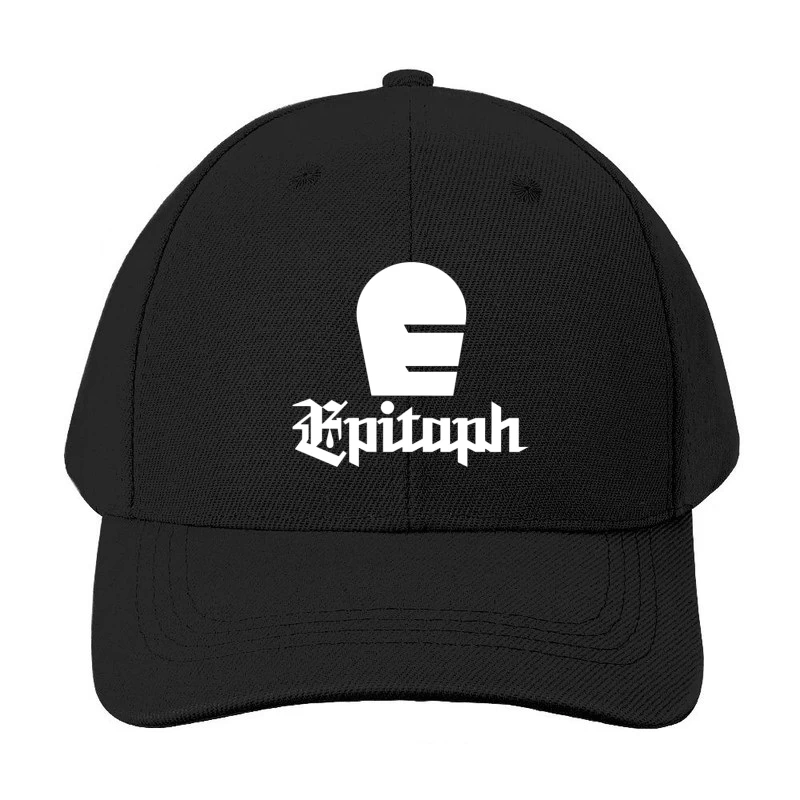 Minimalist Epitaph Records Logo Outline Baseball Cap