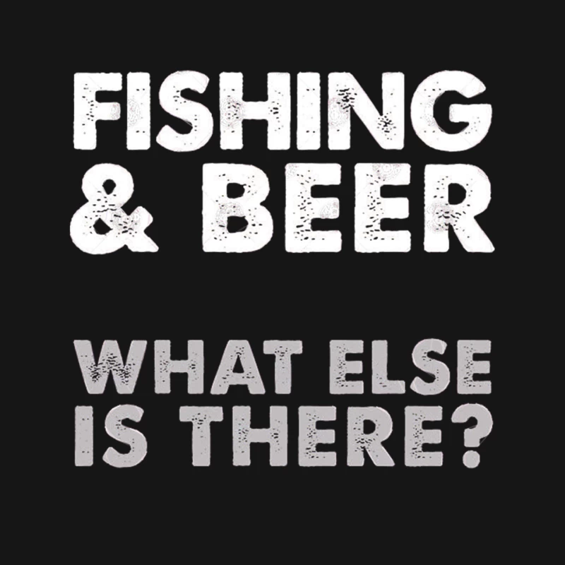 Fishing &amp_ Beer -  Funny Booze Slogan Mouse Pad