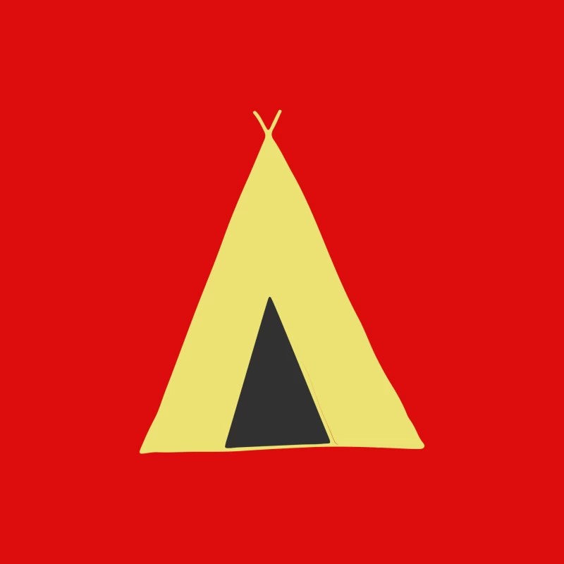 Tipi minimaliste jaune Homme Débardeur