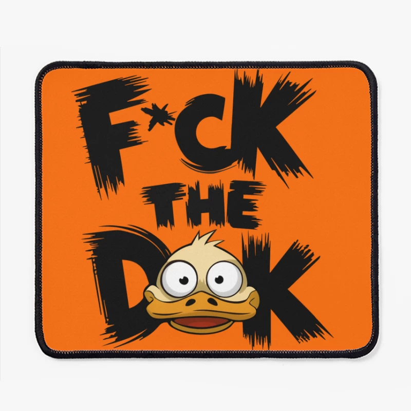 Angry Cartoon Duck Mouse Pad