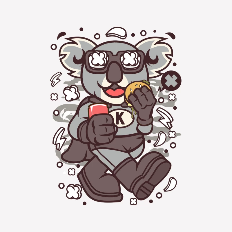 Super Koala Muncher Femme T-Shirt