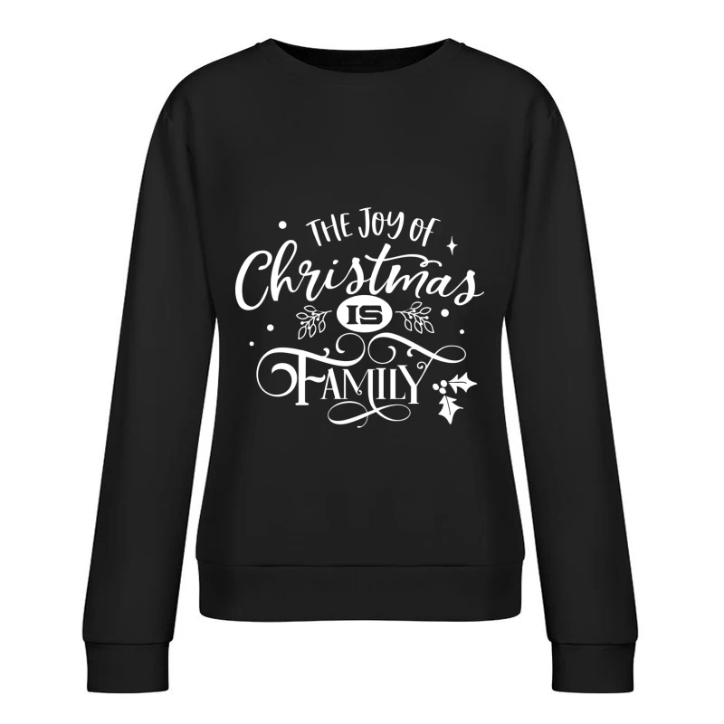 La joie de Noël est la famille Femme Sweat-shirt à enfiler