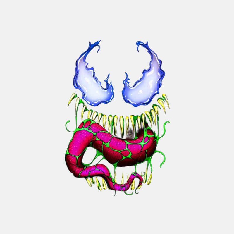 Vibrant Comic Monster Art Male Tank Top