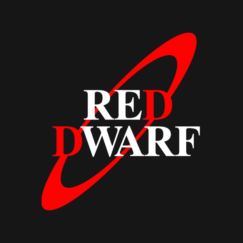 Red Dwarf Science Fiction TV Series Logo Male T-Shirt