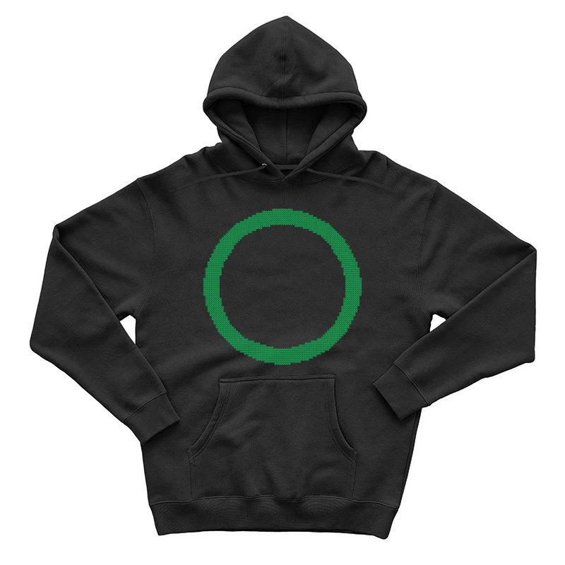 Cercle vert pixelisé Homme Sweat à capuche
