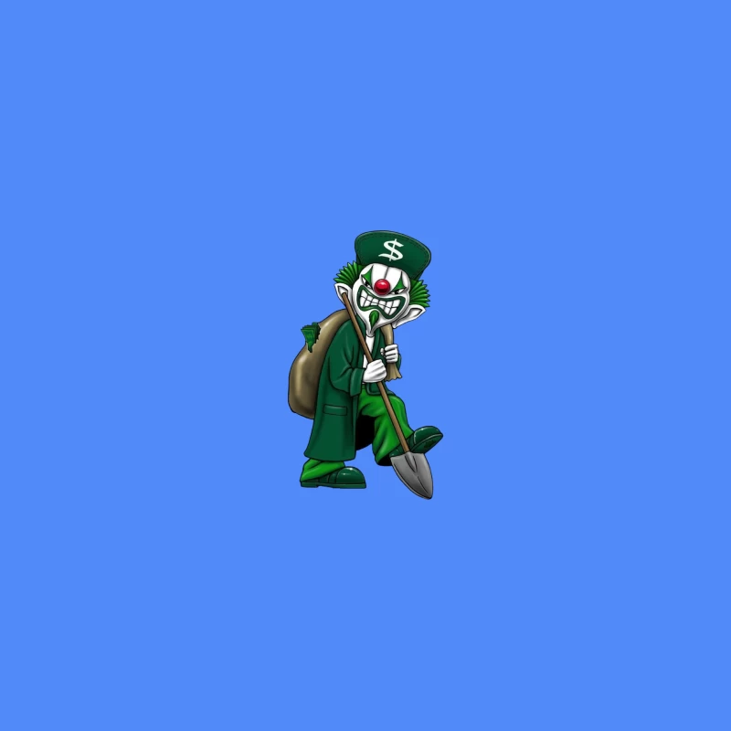 Grinning Clown with Money Bag Coffee Mug