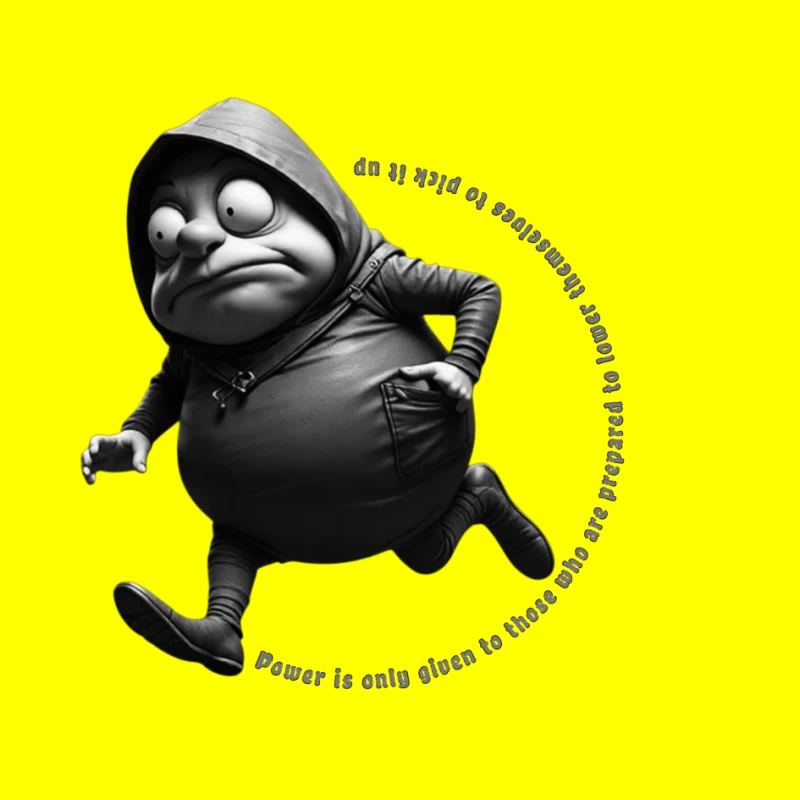 Humorous Character in Motion Pin