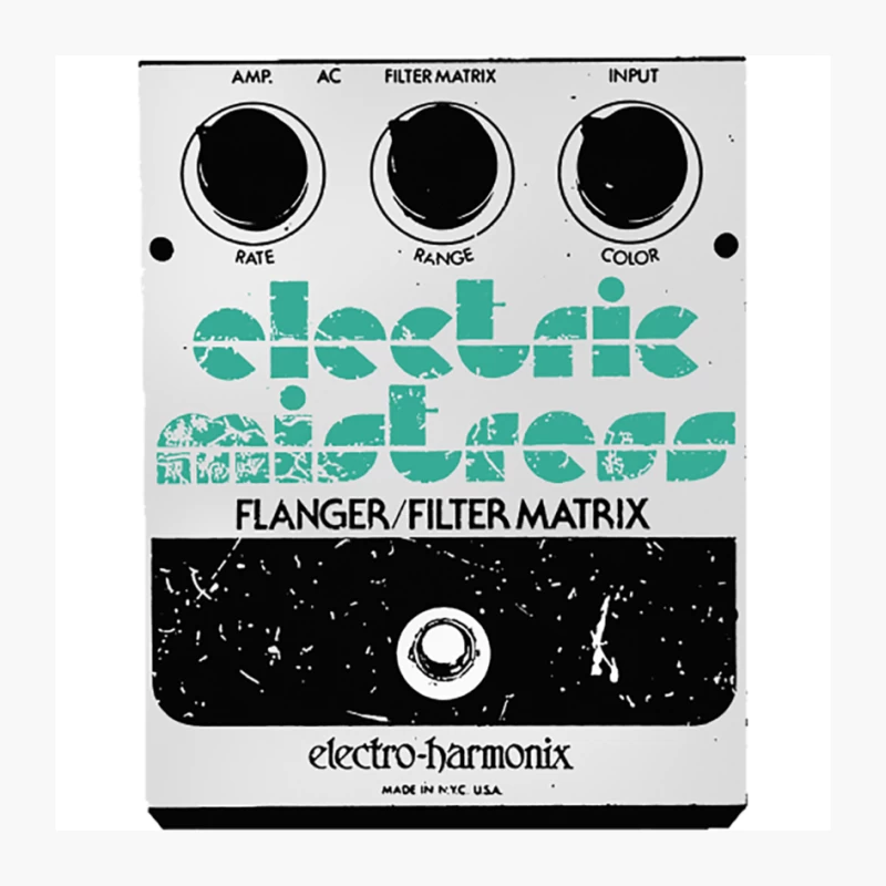 Electric Mistress Guitar FX Fan Art Design Pin