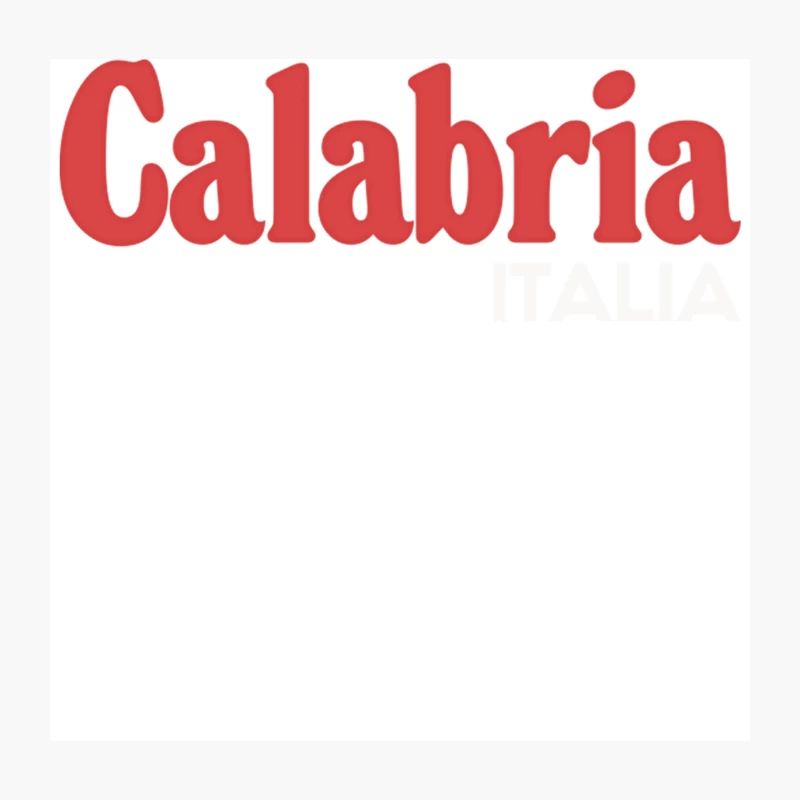Calabria - Retro Style Italian Region Design Throw Pillow