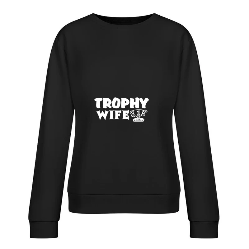Logo humoristique de femme trophée Femme Sweat-shirt à enfiler
