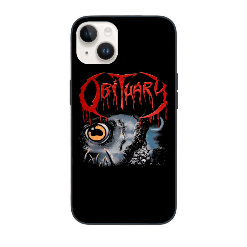 Obituary Slowly We Rot Red iPhone Case