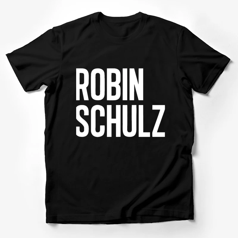 Robin Schulz Text Outline Typography Male T-Shirt