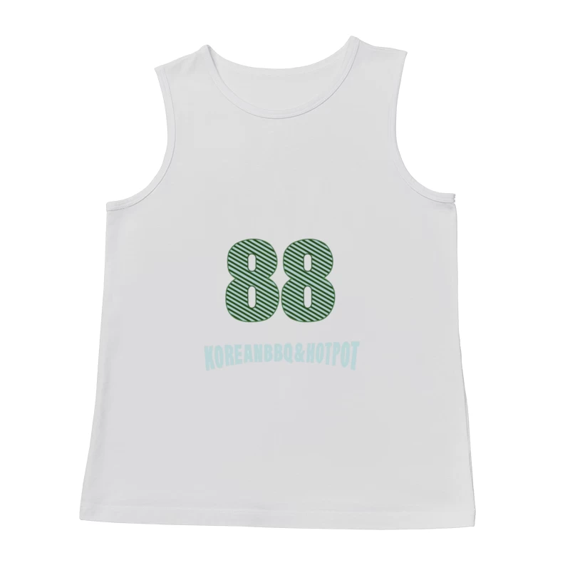 88 Korean BBQ & Hotpot Logo Design Herren Tanktops