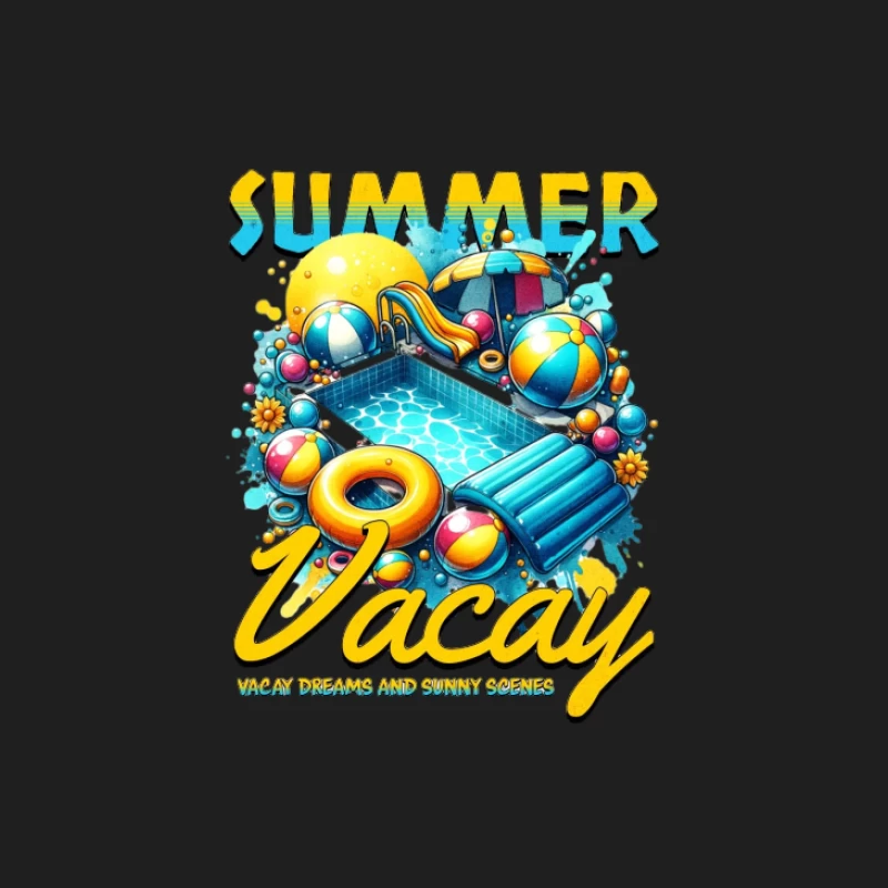 Vacances d'été à la piscine Homme Débardeur