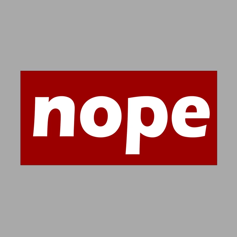 Nope typograph Female Pullover Hoodie