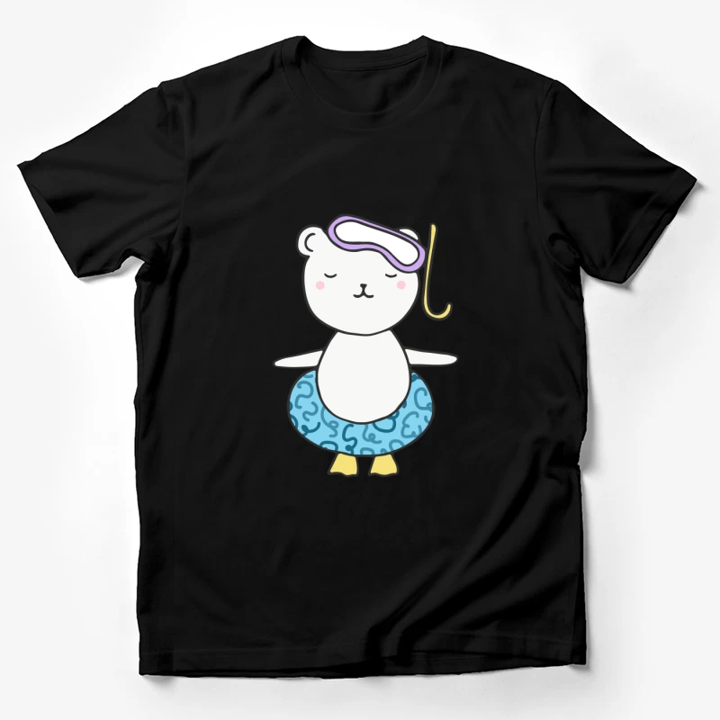Ours en Hula Hoop avec Masque de Sommeil Homme T-Shirt