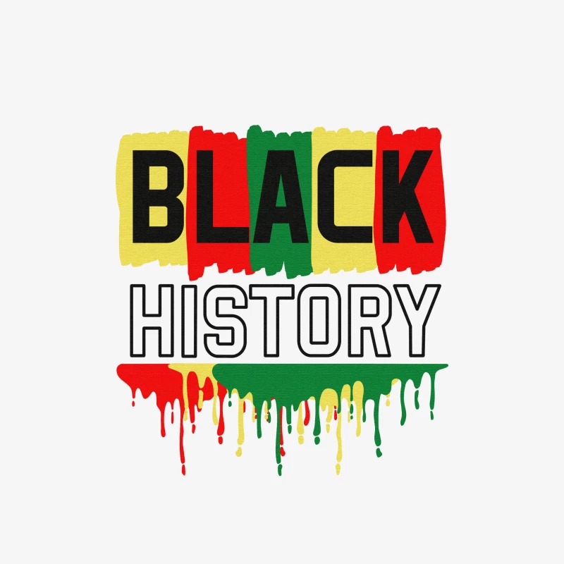 Black History Design mit Farben Rot, Gelb und Grün Herren Pullover Sweatshirt