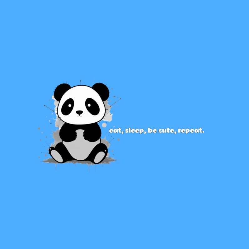 Cute Panda Illustration Coffee Mug
