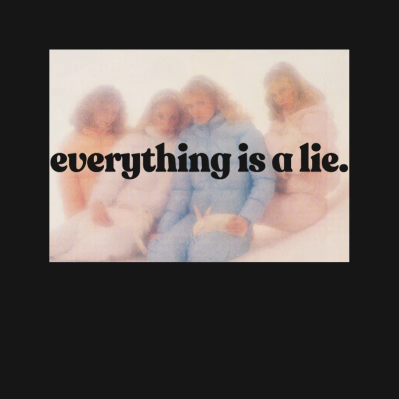 Everything Is A Lie  Aesthetic Nihilism Design Mouse Pad