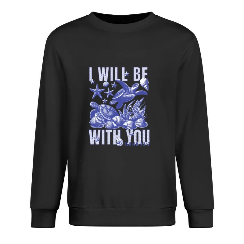 Tartarughe marine con stelle marine e conchiglie Felpa pullover Uomo