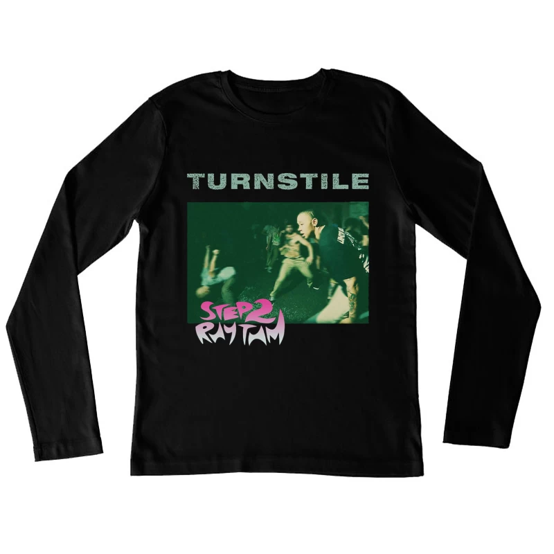 Turnstile - Step 2 Rhythm Album Cover Female Long Sleeve T-Shirt