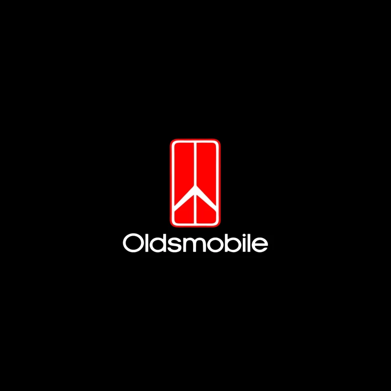 Vintage Red Oldsmobile Logo Design iPhone Case