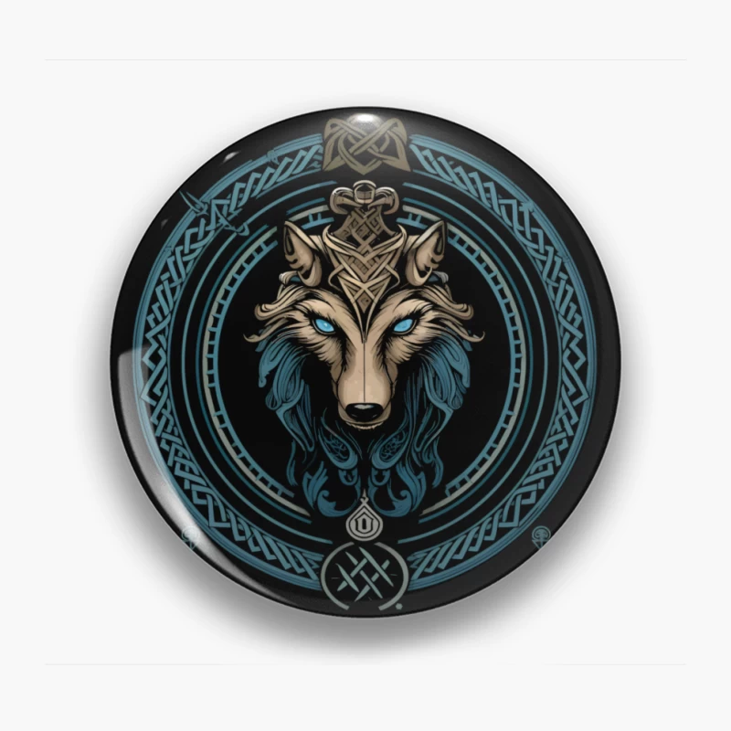 Mystic Celtic Wolf Pin