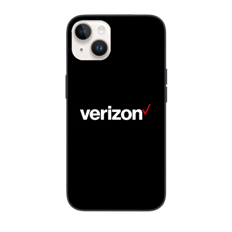 Verizon Corporate Logo with Red Checkmark iPhone Case