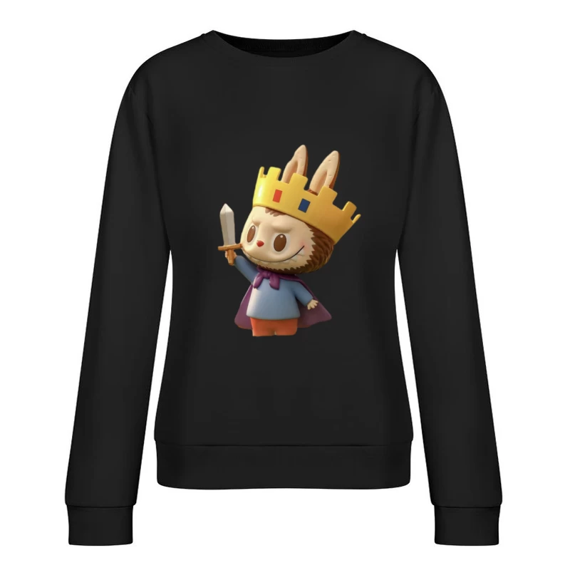 Königlicher Spielzeugcharakter mit Schwert Damen Pullover Sweatshirt
