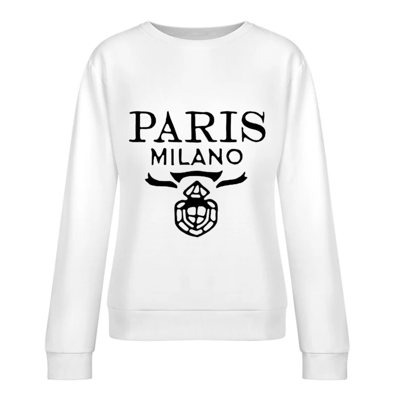 Paris Milano Mode Logo Damen Pullover Sweatshirt