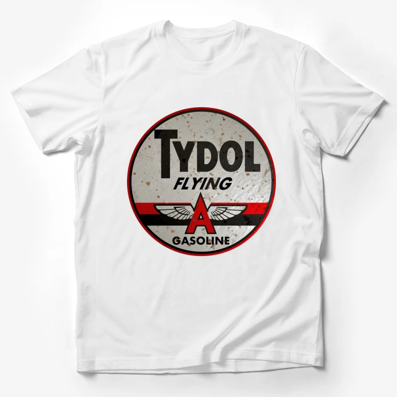 Vintage Tydol Flying A Gasoline Station Logo Sign Male T-Shirt