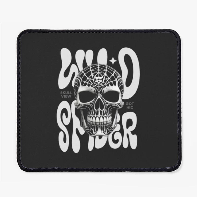 Gothic Anatomical Skull Sketch Illustration Mouse Pad