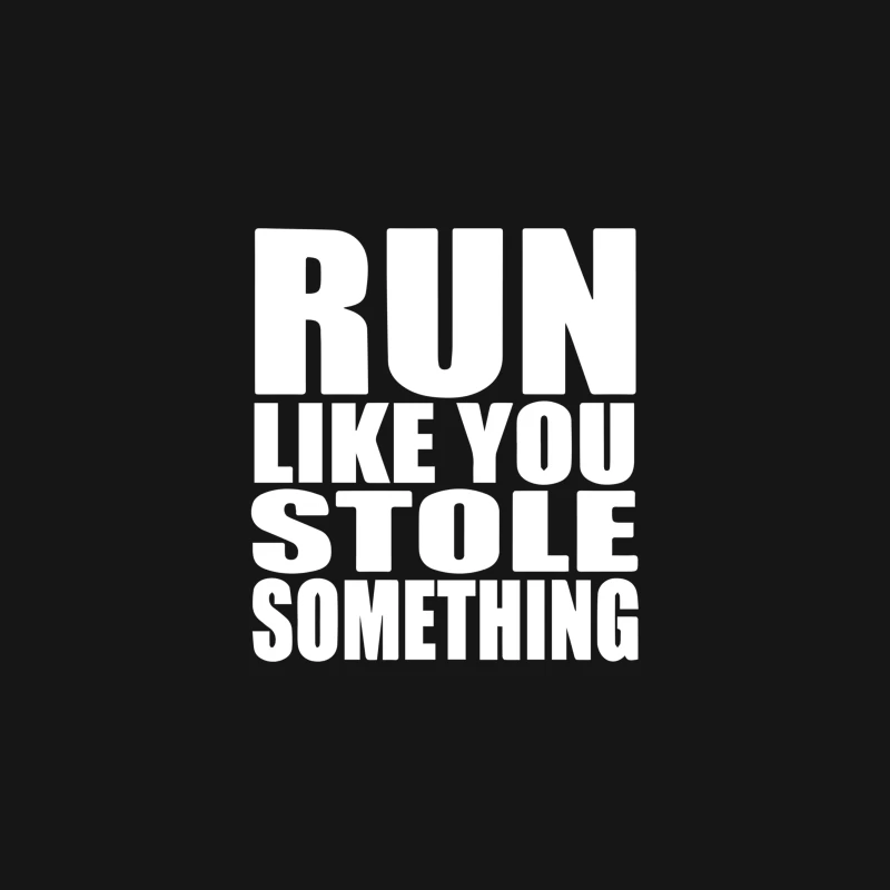 Run Like You Stole Something Desk Mat