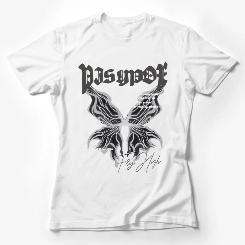 Psychedelische Butterfly Kunst Damen T-Shirt