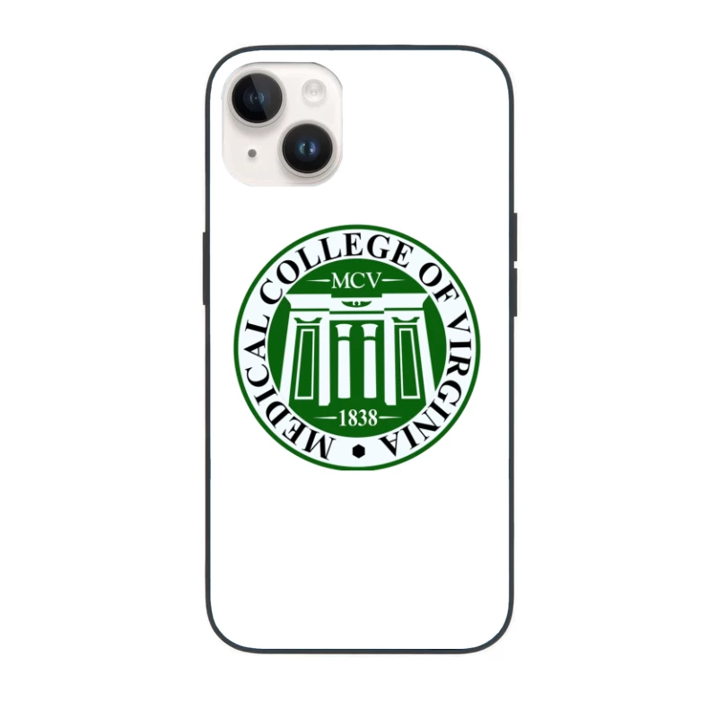 Medical College of Virginia (MCV) Historical Academic Seal from 1838 iPhone Case