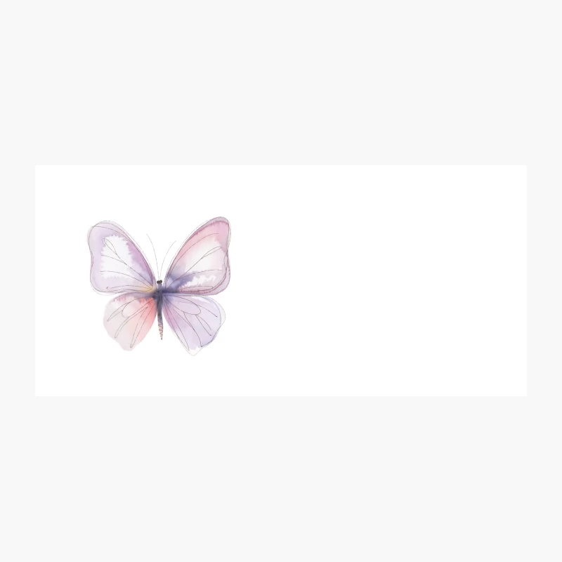 Delicate Watercolor Butterfly Illustration in Pastel Hues Coffee Mug