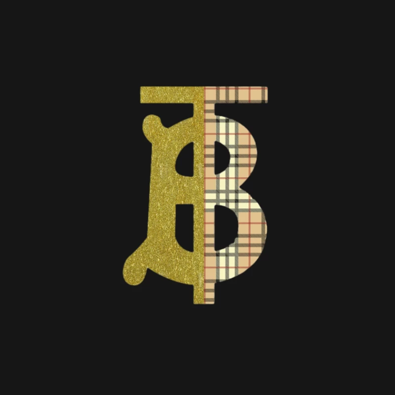 Glitzerndes Alphabet-Design Herren T-Shirt